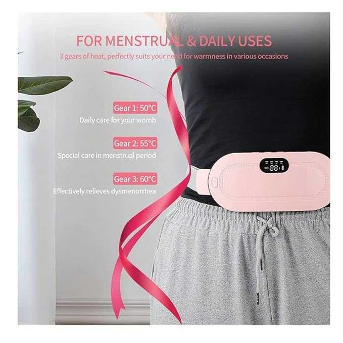 Electric Period Cramp Massager – Heating Belt for Menstrual Pain Relief