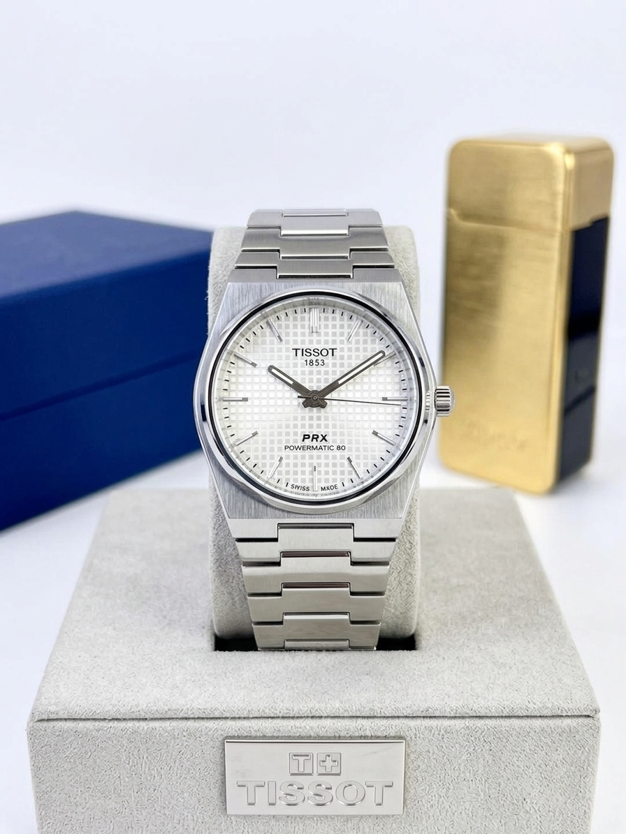 Tissot PRX Watch Stainless Steel Water Resistant